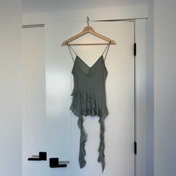 Zara Semi Sheer Tank Blouse - Picture 4 of 6